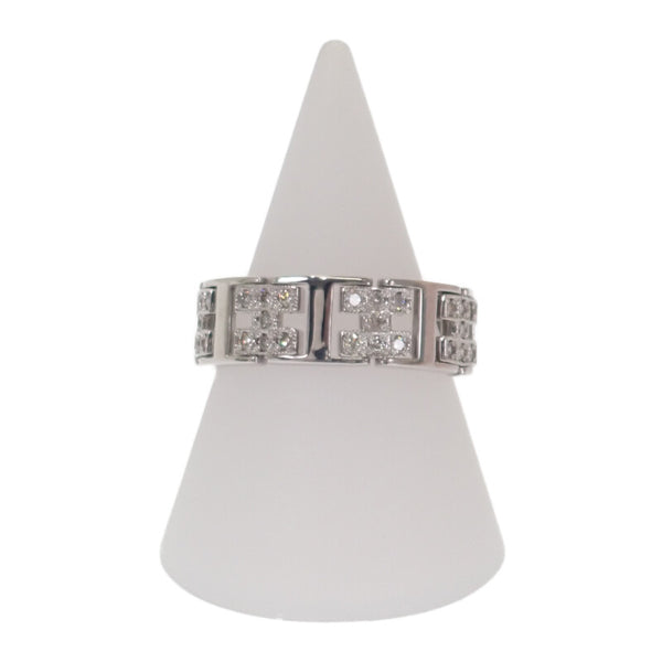 K18WG デザインジュエリー 14.5号 リング K18ホワイトゴールド ダイヤモンド レディース【中古】【Aランク】