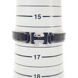 エルメス HERMES クリッククラックPM  ブレスレット メタル ブラック シルバー金具 レディース【中古】【Aランク】