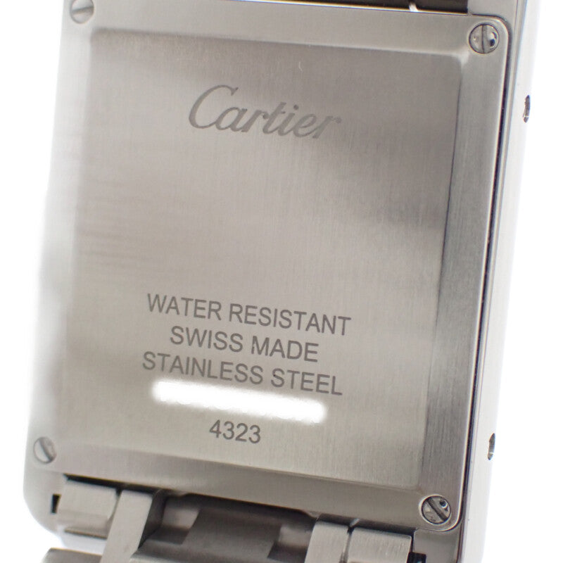 カルティエ CARTIER タンクマストLM WSTA0052 腕時計 ステンレススチール クオーツ シルバー文字盤 メンズ【中古】【Aランク】