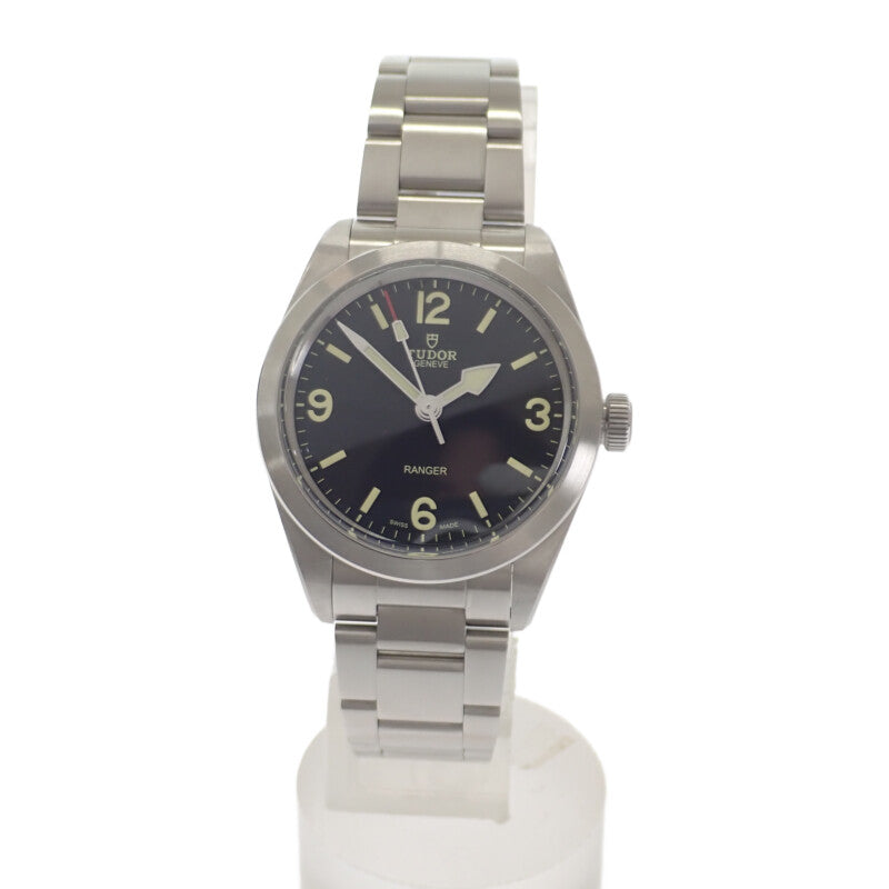 チューダー TUDOR Ranger 79950-0001 腕時計 ステンレススチール 自動巻き ブラック文字盤 メンズ【中古】【Aランク】