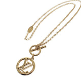 【中古】ルイヴィトン LOUIS VUITTON コリエ・ベイビールイーズ M00598 ネックレス メタル ゴールド レディース【Aランク】