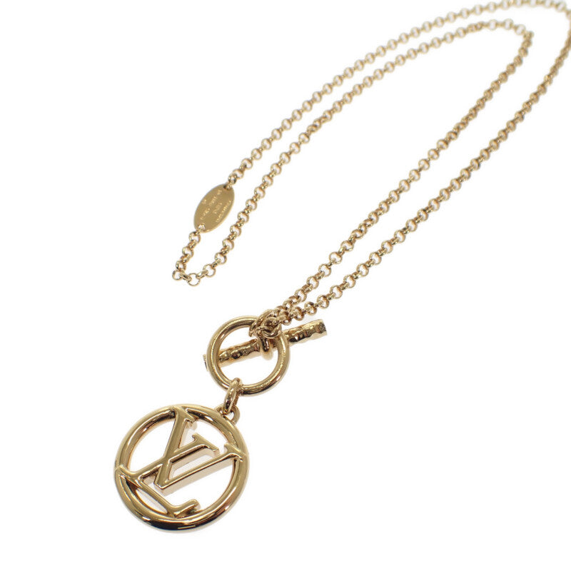 【中古】ルイヴィトン LOUIS VUITTON コリエ・ベイビールイーズ M00598 ネックレス メタル ゴールド レディース【Aランク】