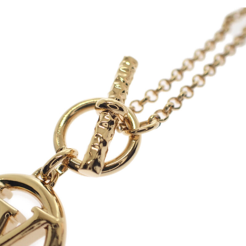 【中古】ルイヴィトン LOUIS VUITTON コリエ・ベイビールイーズ M00598 ネックレス メタル ゴールド レディース【Aランク】