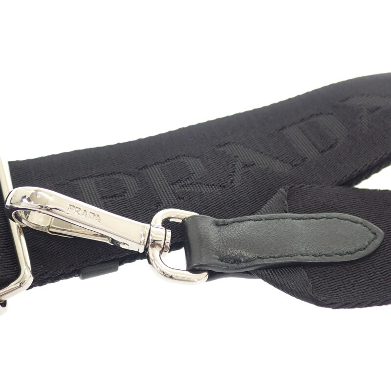 プラダ PRADA パデッドRe-Nylon 1BC151 ショルダーバッグ ナイロン ブラック シルバー金具 レディース【中古】【Aランク】