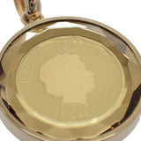 ツバル金貨 ペンダントトップ K18イエローゴールド K24イエローゴールド レディース【中古】【Aランク】