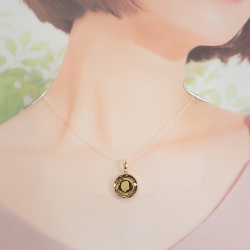 ツバル金貨 ペンダントトップ K18イエローゴールド K24イエローゴールド レディース【中古】【Aランク】