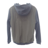 エルメス HERMES ジップ XL パーカー コットン ナイロン ポリウレタン ネイビー カーキ メンズ【中古】【Aランク】