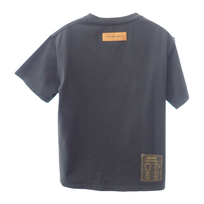 ルイヴィトン LOUIS VUITTON インサイドアウト L 1A5W6F 半袖Ｔシャツ コットン ブラック メンズ【中古】【ABランク】