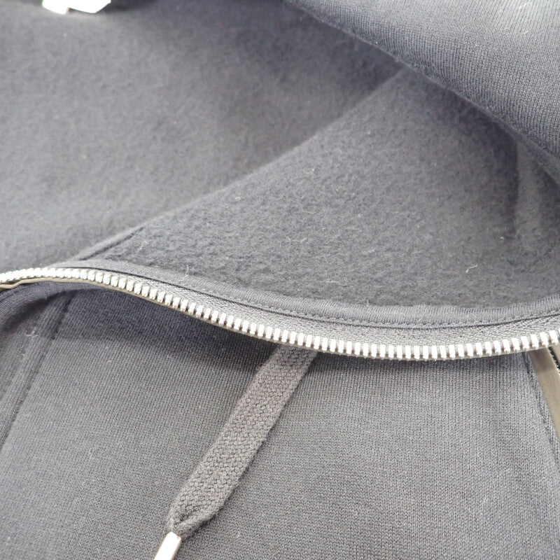 エルメス HERMES ジップ XL パーカー コットン ナイロン ポリウレタン ネイビー カーキ メンズ【中古】【Aランク】