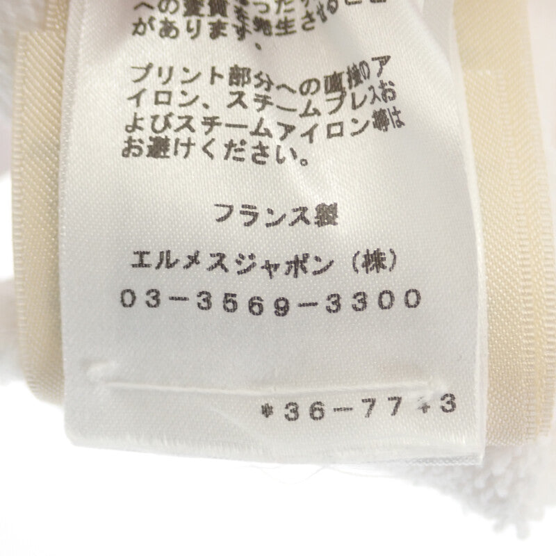 エルメス HERMES CHEVALOSCOP 23SS 36 3E4626DA スウェット コットン ホワイト ネオン メンズ レディース【中古】【SAランク】