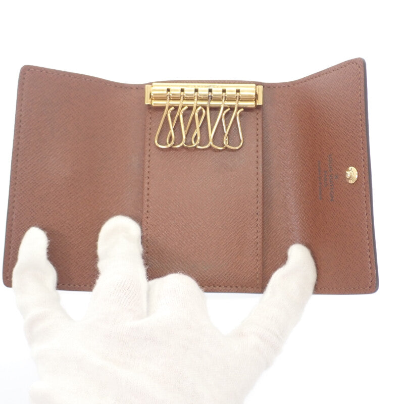 ルイヴィトン LOUIS VUITTON ミュルティクレ 6 M62630 キーケース モノグラムキャンバス ブラウン メンズ レディース【中古】【Aランク】