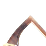 エルメス HERMES アミュレットエスケトル ピアス メタル バッファローホーン ブラウン ゴールド金具 レディース【中古】【ABランク】