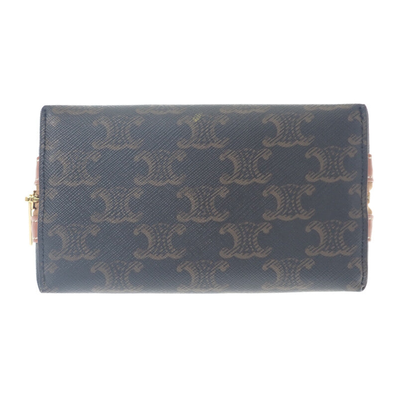 CELINE セリーヌ スモール コスメティックポーチ トリンオフ CELINE セリーヌ スモール コスメティックポーチ トリオンフ