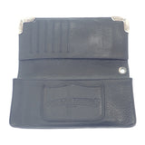 【中古】クロムハーツ CHROME HEARTS シングルフォールドウォレット 2246-304-0041-0900 札入れ レザー ブラック メンズ【ABランク】