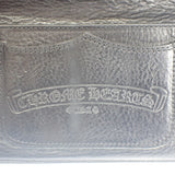 【中古】クロムハーツ CHROME HEARTS シングルフォールドウォレット 2246-304-0041-0900 札入れ レザー ブラック メンズ【ABランク】