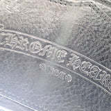 【中古】クロムハーツ CHROME HEARTS シングルフォールドウォレット 2246-304-0041-0900 札入れ レザー ブラック メンズ【ABランク】