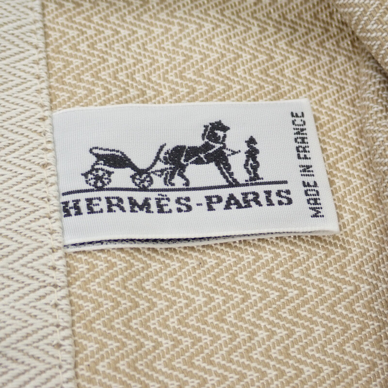 エルメス HERMES アリーヌPM ショルダーバッグ レザー トワルシェブロン アイボリー ブルー メンズ レディース【中古】【Aランク】
