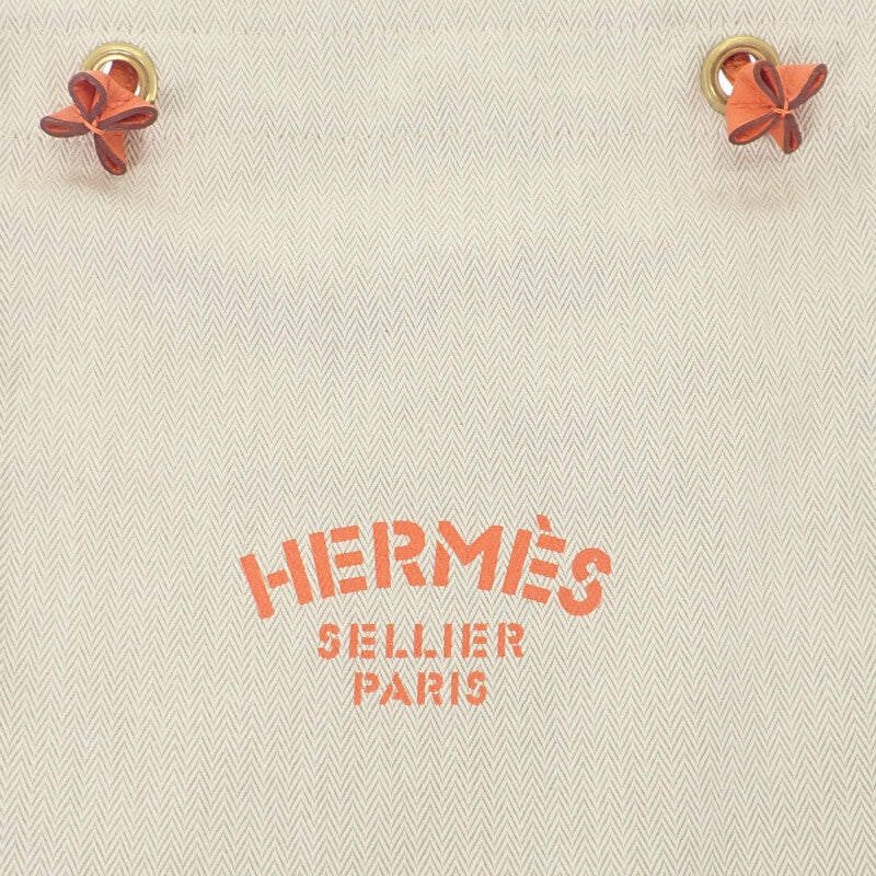 エルメス HERMES アリーヌPM ショルダーバッグ レザー トワルシェブロン アイボリー オレンジ メンズ レディース【中古】【Aランク】
