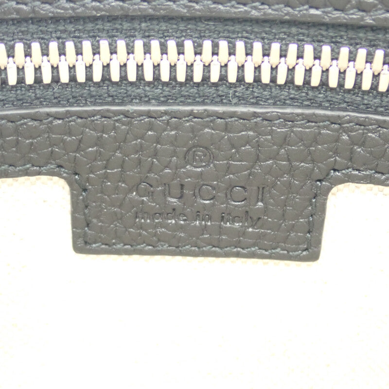 グッチ GUCCI ジャンボGG スモール メッセンジャーバッグ 761747_AABY7_1000 ショルダーバッグ レザー ブラック メンズ【中古】【Aランク】