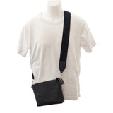 グッチ GUCCI ジャンボGG スモール メッセンジャーバッグ 761747_AABY7_1000 ショルダーバッグ レザー ブラック メンズ【中古】【Aランク】