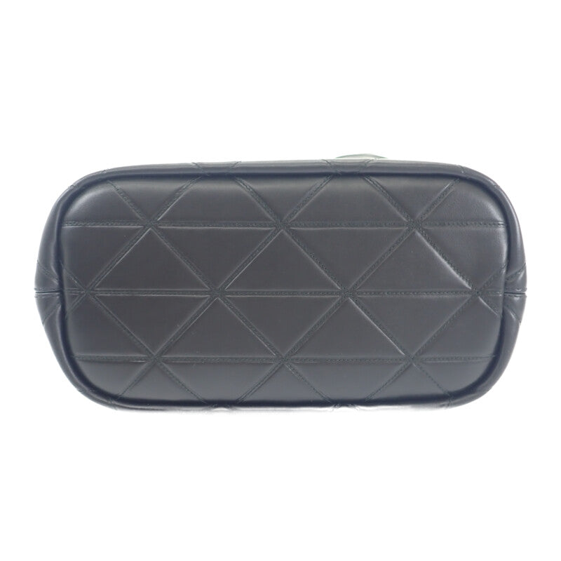 【中古】プラダ PRADA スモールキルトレザー 1BG548 2WAYバッグ ショルダーバッグ レザー ブラック ゴールド金具 レディース【Aランク】