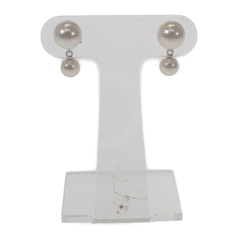 ミキモト MIKIMOTO パール アコヤ真珠 PE-1751PU ピアス K18ホワイトゴールド レディース【中古】【Aランク】