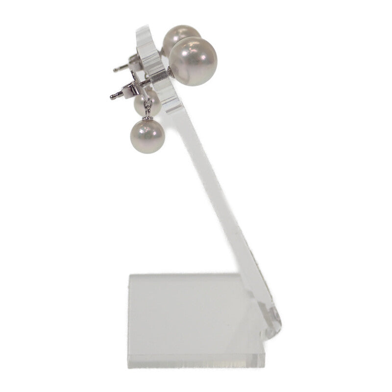 ミキモト MIKIMOTO パール アコヤ真珠 PE-1751PU ピアス K18ホワイトゴールド レディース【中古】【Aランク】
