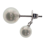 ミキモト MIKIMOTO パール アコヤ真珠 PE-1751PU ピアス K18ホワイトゴールド レディース【中古】【Aランク】