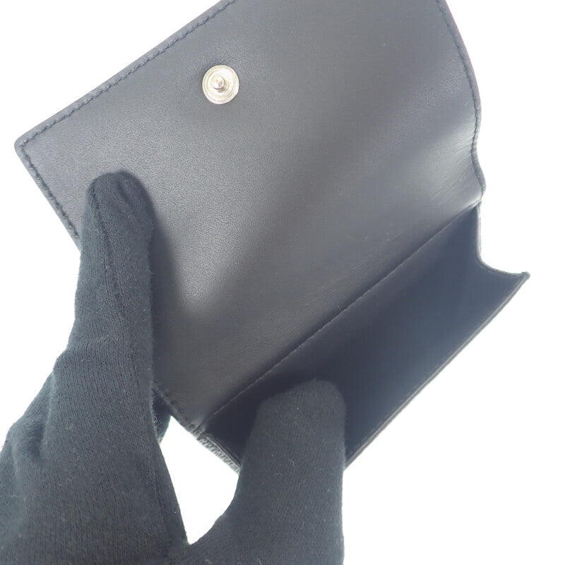 ロエベ LOEWE トライフォールドウォレット C660TR2X02 三つ折り財布 ソフトグレインカーフ ブラック メンズ レディース【中古】【Aランク】