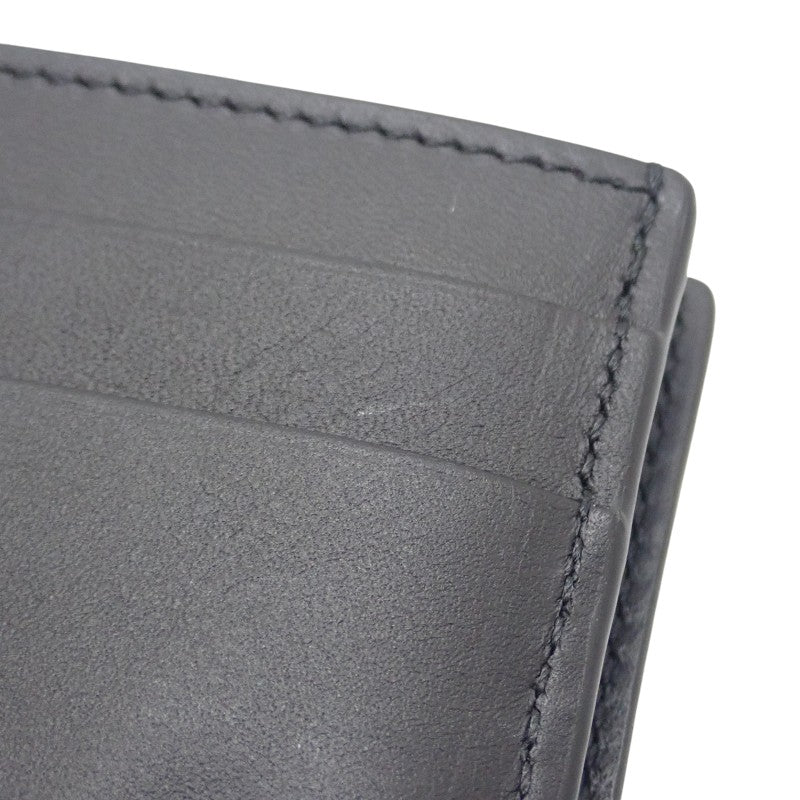 ロエベ LOEWE トライフォールドウォレット C660TR2X02 三つ折り財布 ソフトグレインカーフ ブラック メンズ レディース【中古】【Aランク】