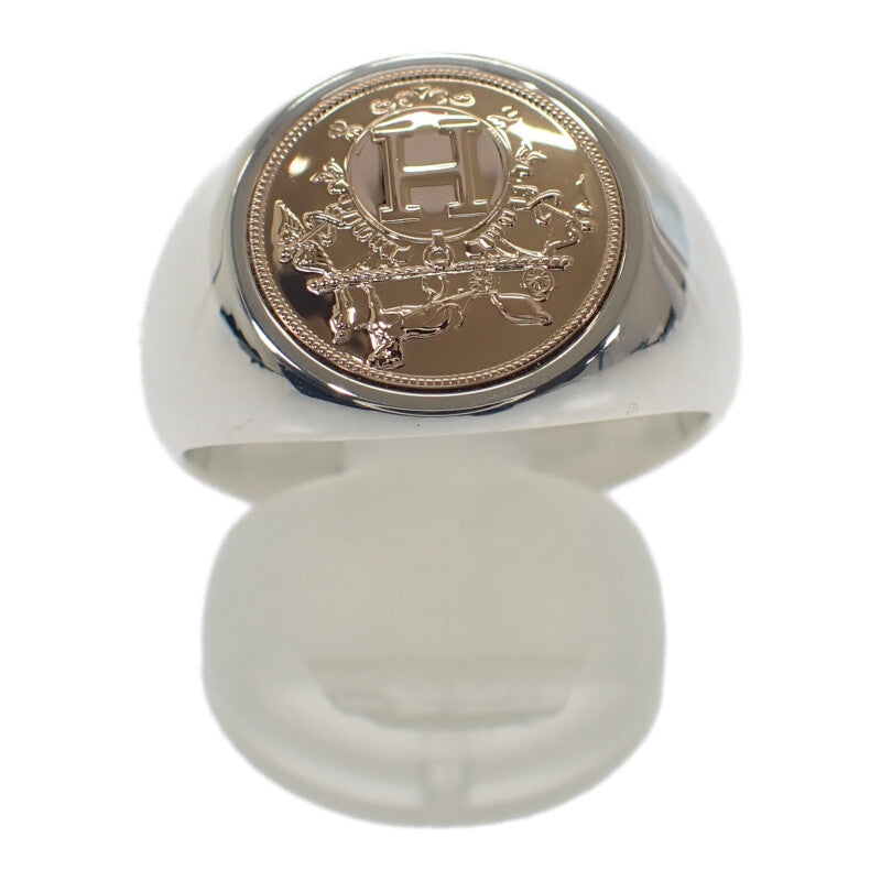 エルメス HERMES シュヴァリエPM H120642B_00062 リング K18ピンクゴールド シルバー925 21.5号  メンズ レディース【中古】【Aランク】
