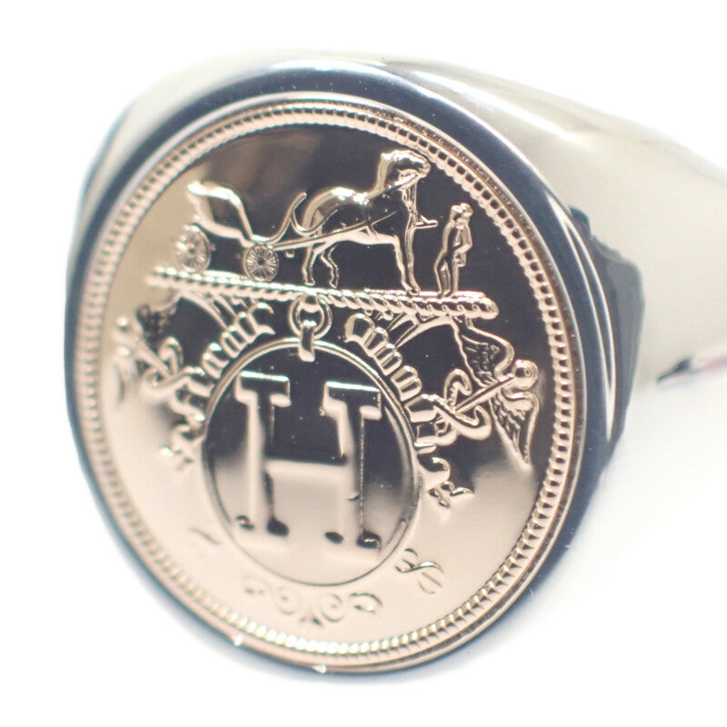 エルメス HERMES シュヴァリエPM H120642B_00062 リング K18ピンクゴールド シルバー925 21.5号  メンズ レディース【中古】【Aランク】