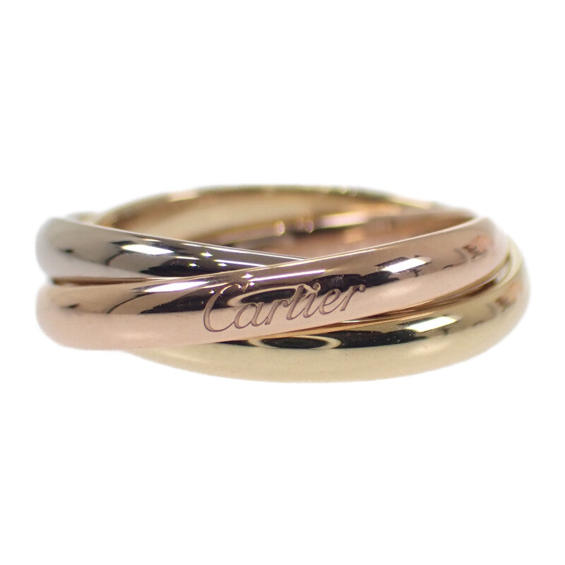 カルティエ CARTIER トリニティ SM 9号 B4235149 リング K18ホワイトゴールド K18イエローゴールド K18ピンクゴールド 49 レディース【中古】【Aランク】