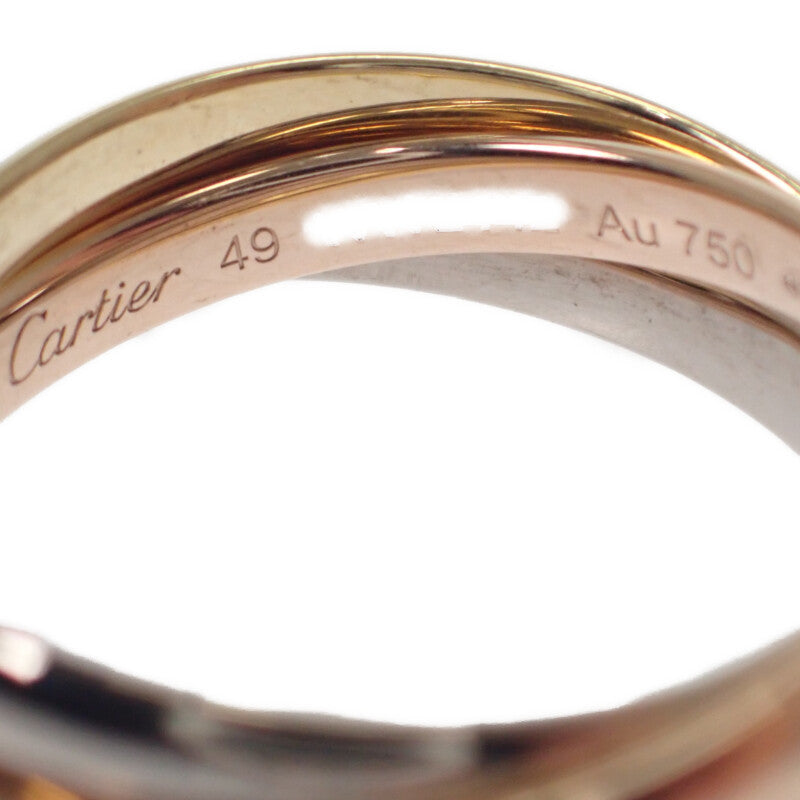 カルティエ CARTIER トリニティ SM 9号 B4235149 リング K18ホワイトゴールド K18イエローゴールド K18ピンクゴールド 49 レディース【中古】【Aランク】