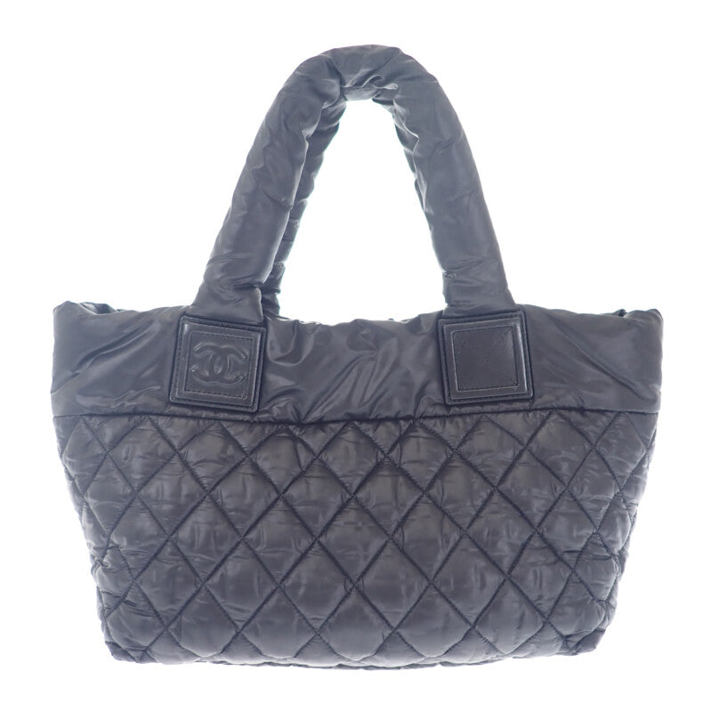シャネル CHANEL コココクーン トート PM 通勤 人気 定番 A48610 ハンドバッグ ナイロン ブラック レディース【中古】【ABランク】