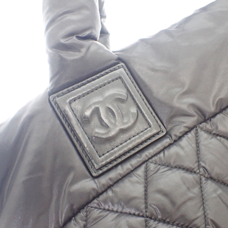 シャネル CHANEL コココクーン トート PM 通勤 人気 定番 A48610 ハンドバッグ ナイロン ブラック レディース【中古】【ABランク】