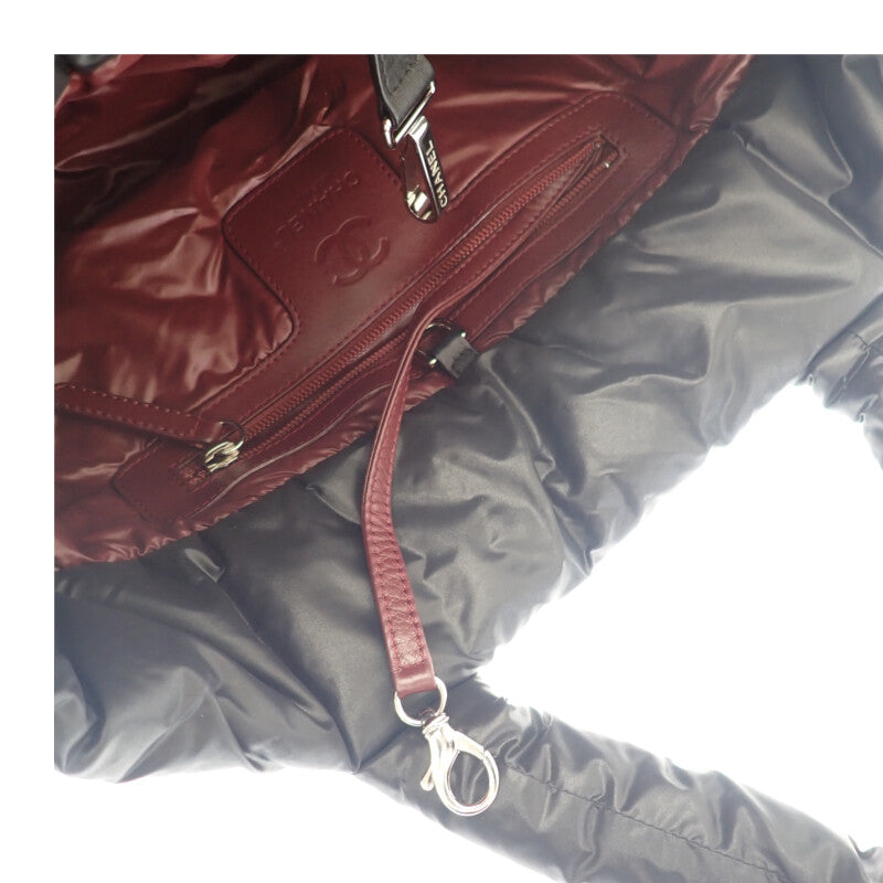 シャネル CHANEL コココクーン トート PM 通勤 人気 定番 A48610 ハンドバッグ ナイロン ブラック レディース【中古】【ABランク】