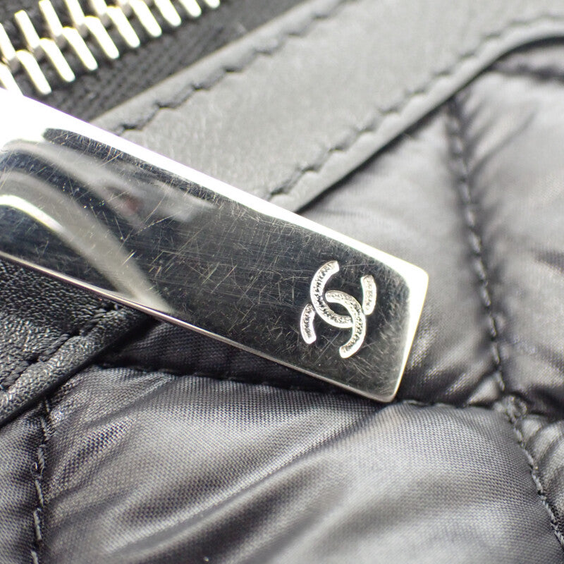 シャネル CHANEL コココクーン トート PM 通勤 人気 定番 A48610 ハンドバッグ ナイロン ブラック レディース【中古】【ABランク】