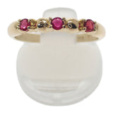 デザインジュエリー 16号 リング K18イエローゴールド ルビー レディース【中古】【Aランク】