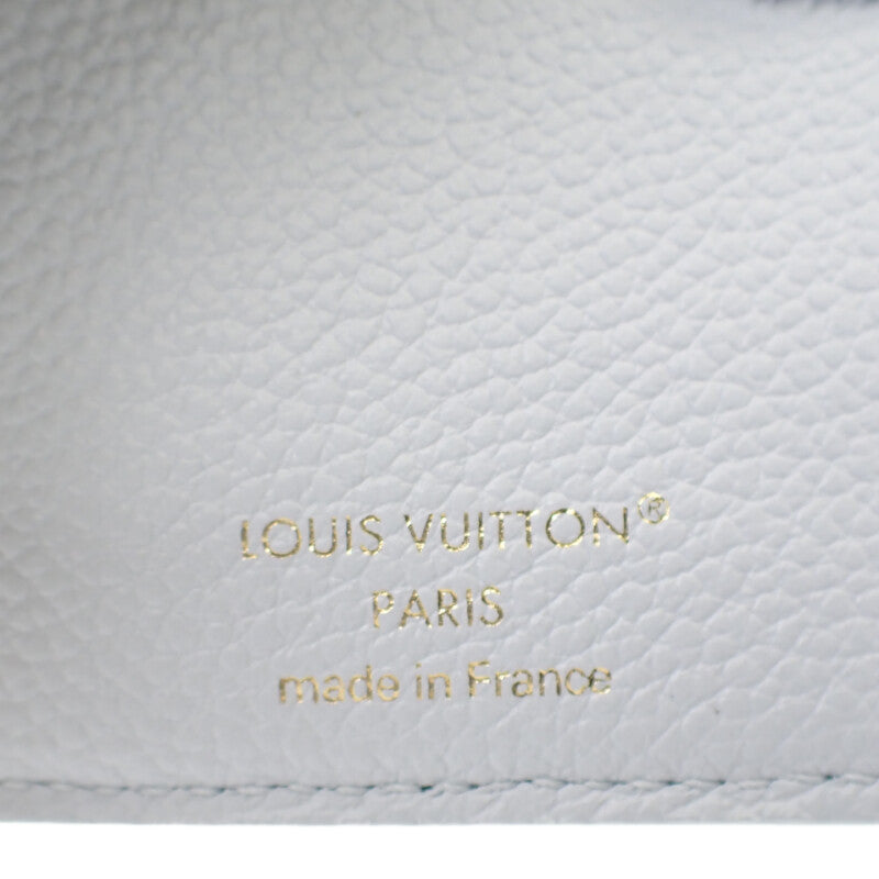 ルイヴィトン LOUIS VUITTON ポルトフォイユ リサ コンパクトウォレット M14654 二つ折り財布 モノグラムアンプラント アズールブルー レディース【中古】【Sランク】