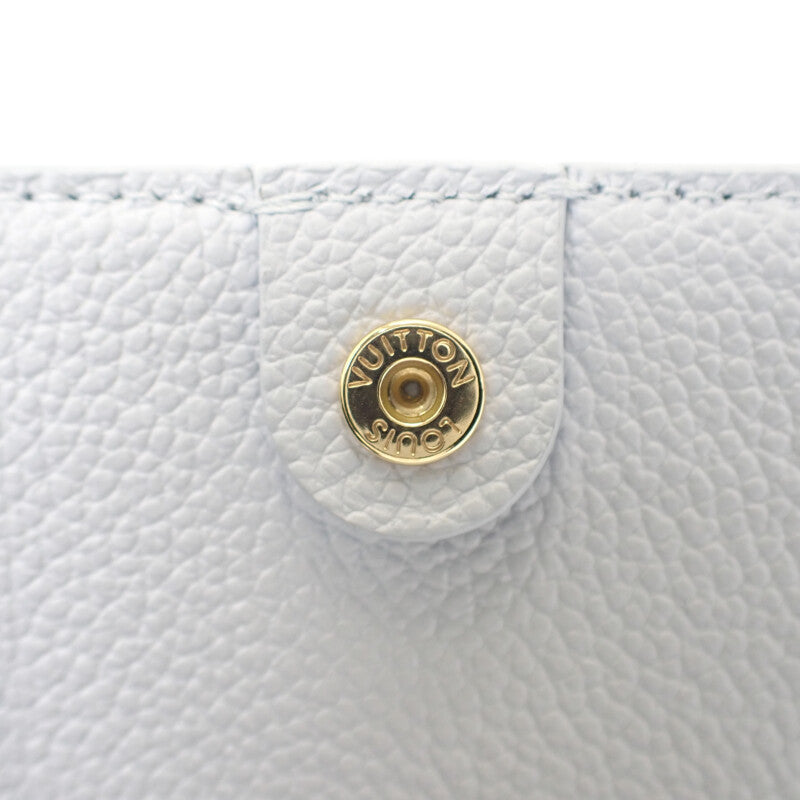 ルイヴィトン LOUIS VUITTON ポルトフォイユ リサ コンパクトウォレット M14654 二つ折り財布 モノグラムアンプラント アズールブルー レディース【中古】【Sランク】