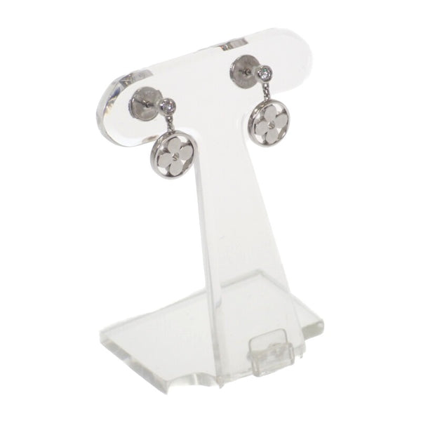 ルイヴィトン LOUIS VUITTON ピュスモノグラムイディール Q96167 ピアス K18ホワイトゴールド ダイヤモンド レディース【中古】【Aランク】