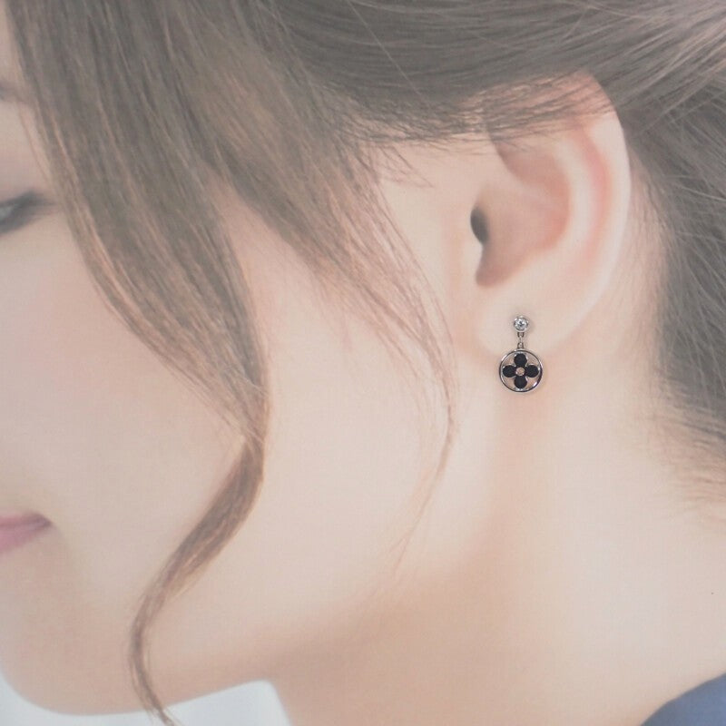 ルイヴィトン LOUIS VUITTON ピュスモノグラムイディール Q96167 ピアス K18ホワイトゴールド ダイヤモンド レディース【中古】【Aランク】