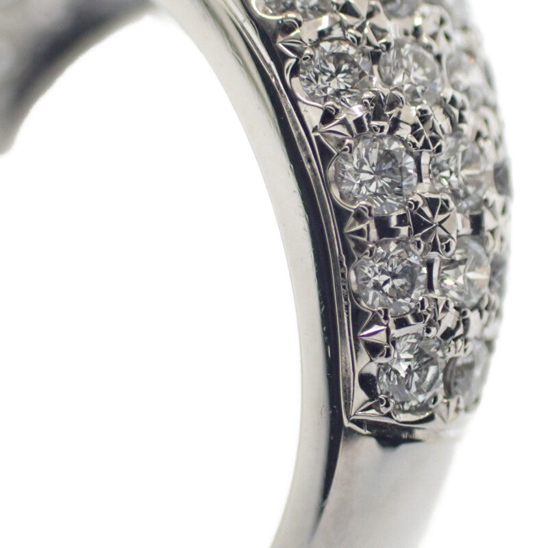ミキモト MIKIMOTO パール ダイヤ 11号 リング Pt950プラチナ レディース【中古】【Aランク】