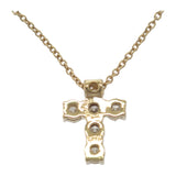 ギメル Gimel クロス ペンダント GN008 ネックレス K18イエローゴールド ダイヤモンド レディース【中古】【Aランク】