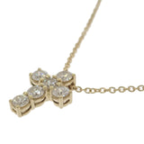 ギメル Gimel クロス ペンダント GN008 ネックレス K18イエローゴールド ダイヤモンド レディース【中古】【Aランク】