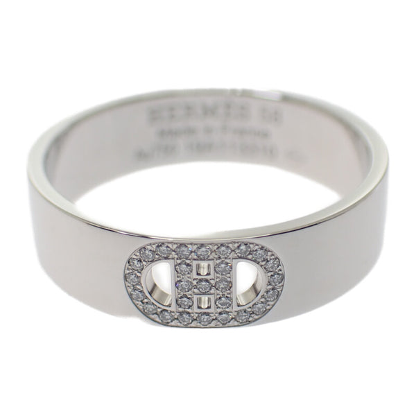 エルメス HERMES Hダンクル PM 17.5号 58 H116601B リング K18ホワイトゴールド ダイヤモンド レディース【中古】【Aランク】