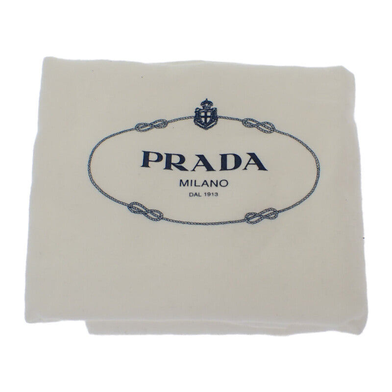 プラダ PRADA デュエットバケットバッグ Re-Nylon 1BH038 ショルダーバッグ ナイロン レザー ブラック ゴールド金具 レディース ユニセックス【中古】【Aランク】