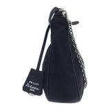 プラダ PRADA Re-Edition 2005 ショルダーバッグ ハンドバッグ 1BH204 2WAYバッグ ナイロン ブラック シルバー金具 レディース【中古】【ABランク】