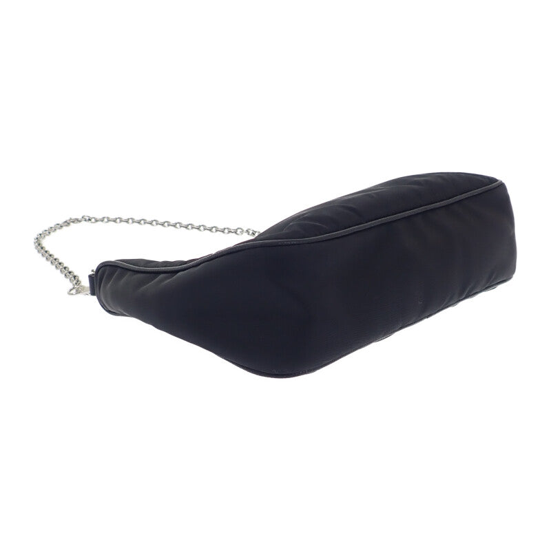 プラダ PRADA Re-Edition 2005 ショルダーバッグ ハンドバッグ 1BH204 2WAYバッグ ナイロン ブラック シルバー金具 レディース【中古】【ABランク】